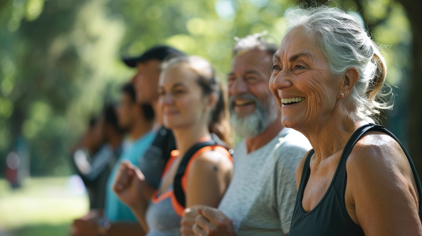 Група людей на заняттях marnetis