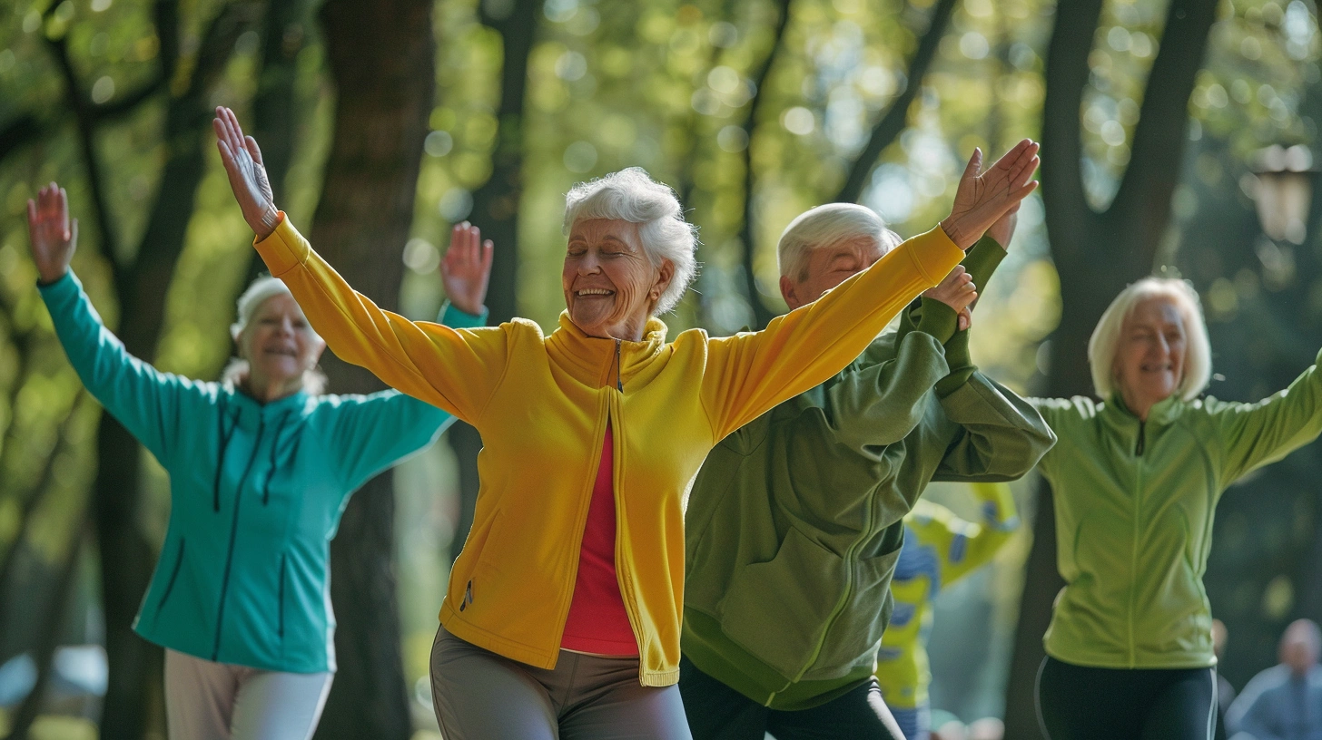 Активні пенсіонери на заняттях marnetis