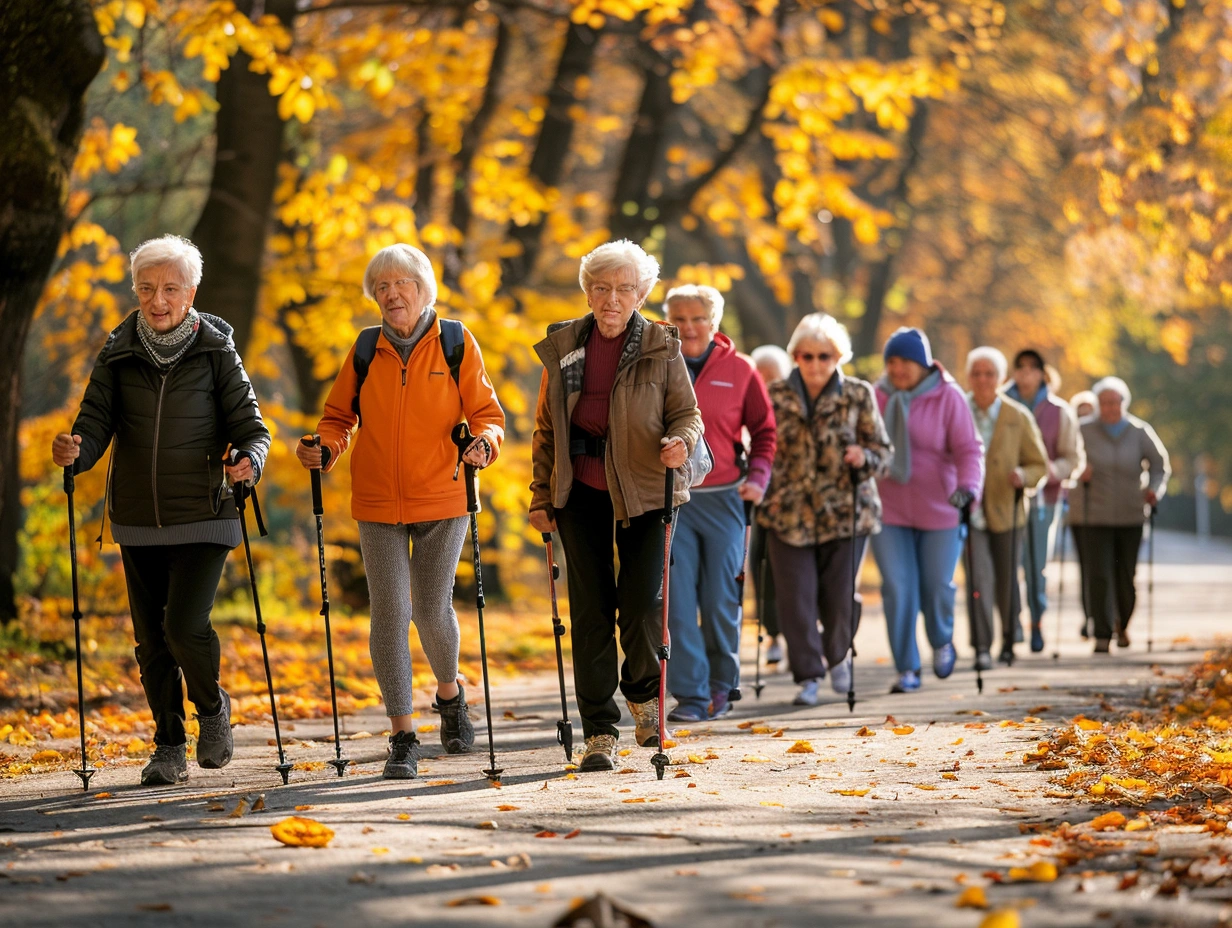 Скандинавська ходьба для пенсіонерів